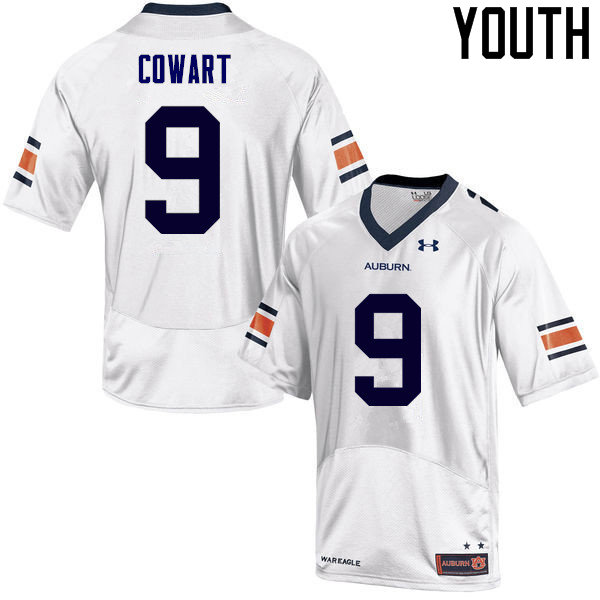 Youth Auburn Tigers #9 Byron Cowart College Football Jerseys Sale-White - Click Image to Close